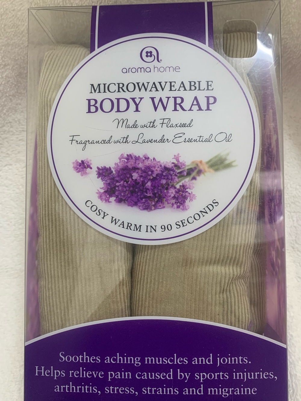 Microwaveable Body Wrap w/Lavender